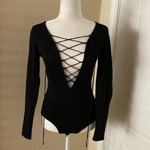 Missguided Lace-up Bodysuit